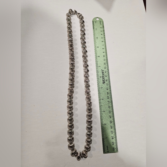 Monet Jewelry - Vintage Monet Silver Beaded Necklace